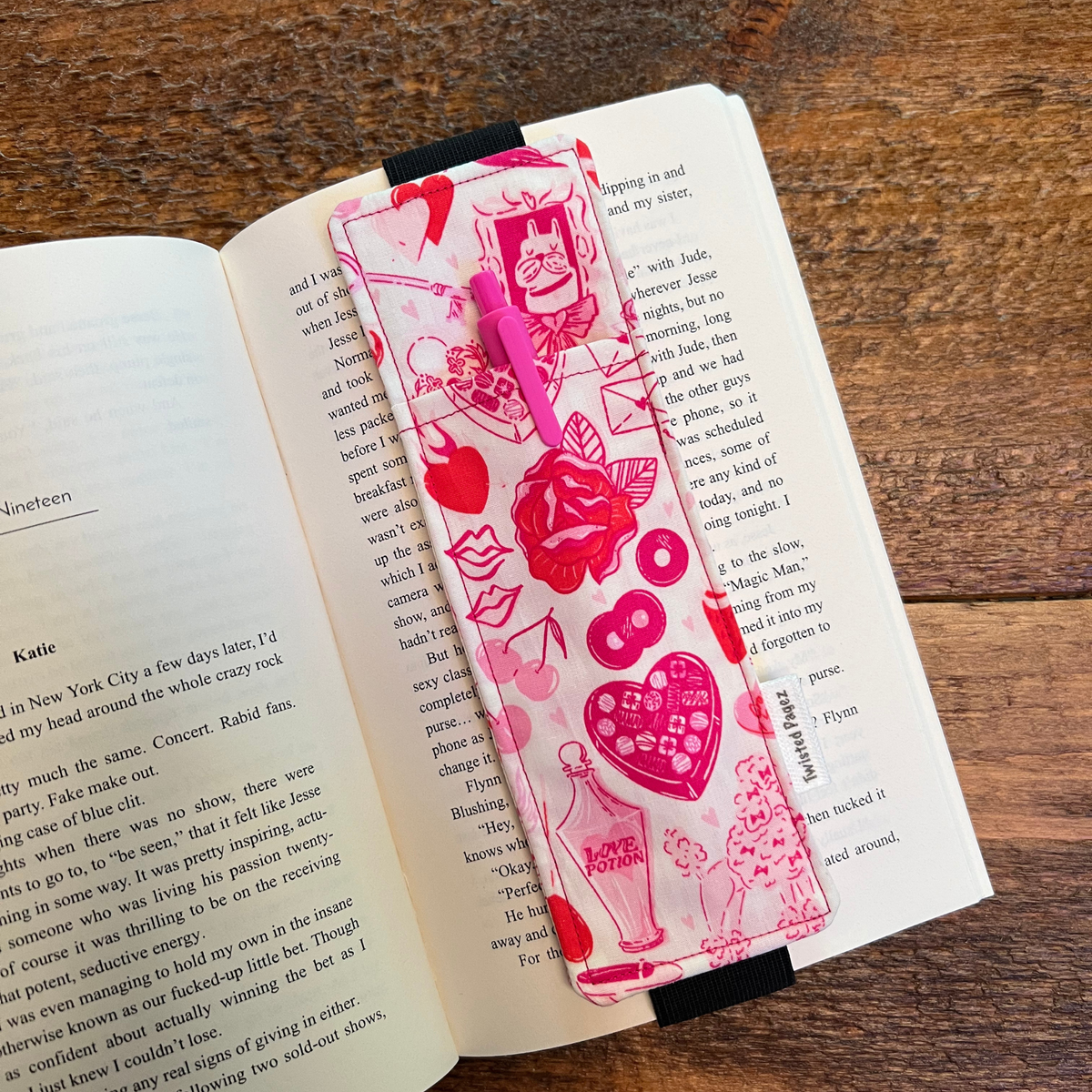 Pen Holder Elastic Bookmarks