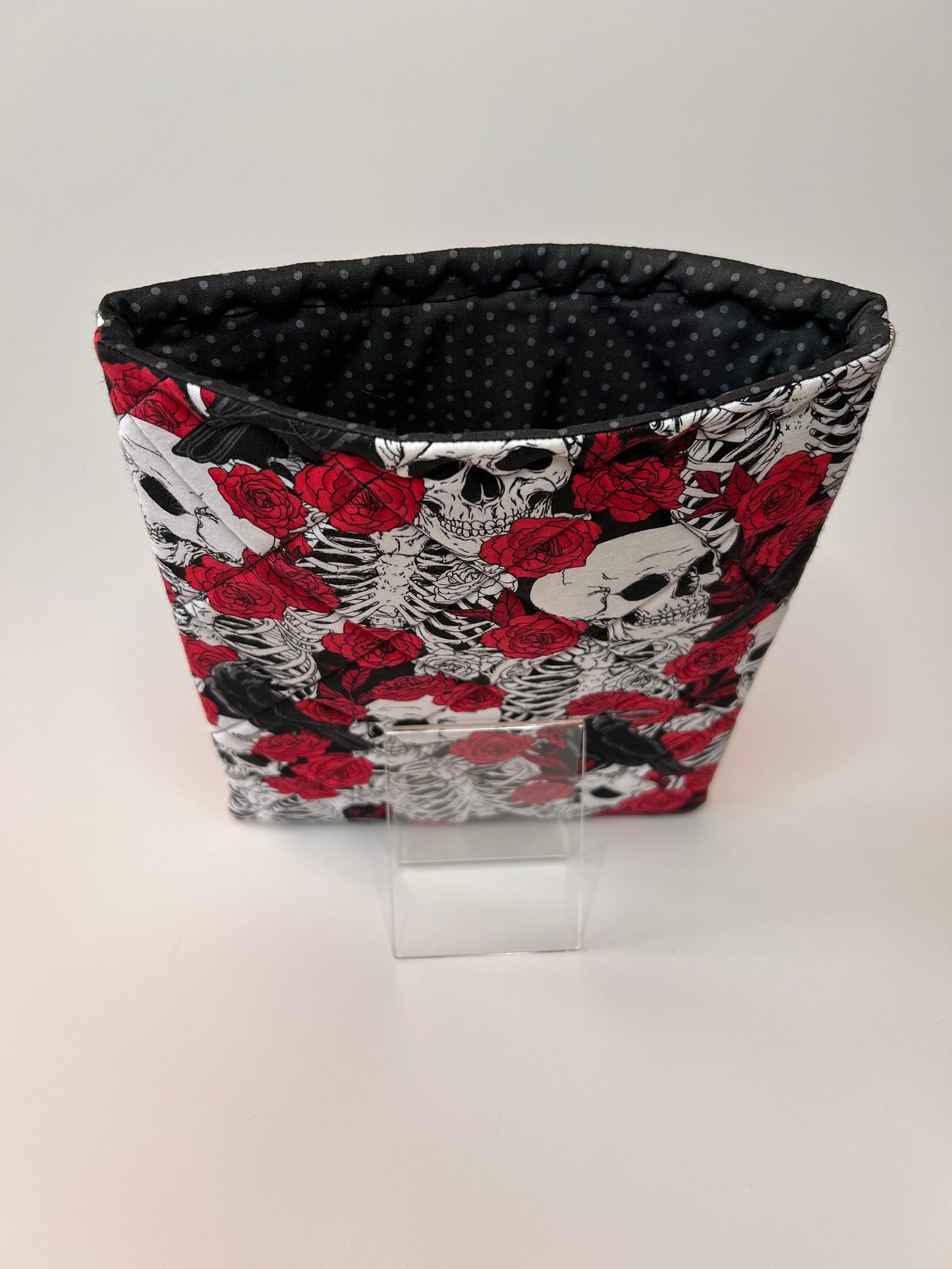 Floral Skull Raven