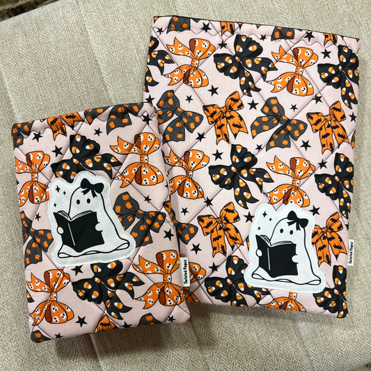 Halloween Bows & Reading Ghost with Bow Sleeve
