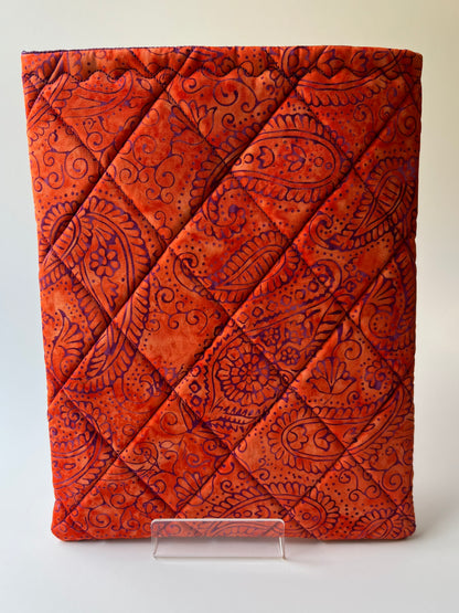 Orange & Purple Paisley Batik